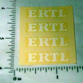 OEM Ertl 1" Water Transfer Decal Sheet
