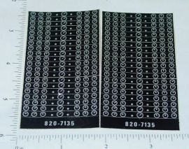 Pair OEM Ertl Gauge Panel Sticker Sheets