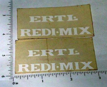 Pair OEM Ertl Redi-Mix Cement Mixer Truck Stickers Main Image