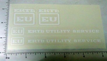 Ertl EU Utility Truck White Sticker Set Main Image