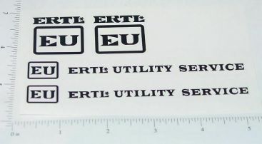 Ertl EU Utility Truck Black Sticker Set Main Image Ertl EU Utility Truck Black Sticker Set Main Image