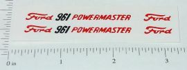 Pair Hubley Ford Powermaster 961 Tractor Stickers