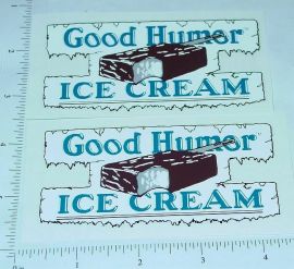 Pair Good Humor Ice Cream Custom Truck Stickers GH-001