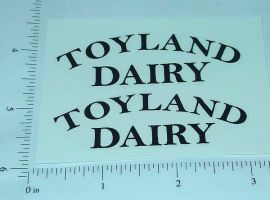 Pair Girard Toyland Dairy Tanker Sticker Set GI-001B