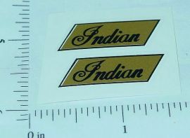 Pair Hubley Indian Motorcycles Replacement Stickers