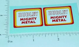 Pair Hubley Mighty Metal Trucks Replacement Stickers