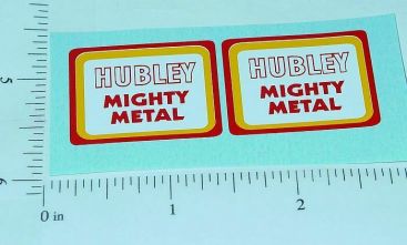 Pair Hubley Mighty Metal Trucks Replacement Stickers Main Image