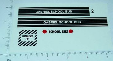 Hubley Gabriel School Bus Replacement Sticker Set Main Image