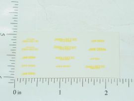 John Deere General Purpose Sticker Set 1:64