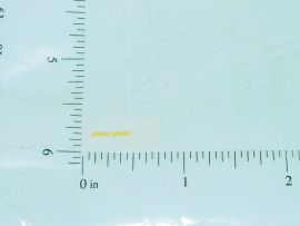 John Deere 3/8" Yellow Block Letter Sticker