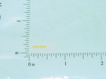 John Deere 3/8" Yellow Block Letter Sticker Main Image John Deere 3/8" Yellow Block Letter Sticker Main Image