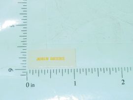 John Deere 5/8" Yellow Block Letter Sticker 1:64