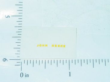 John Deere 5/8" x 1/16" Yellow Block Letter Sticker Main Image John Deere 5/8" x 1/16" Yellow Block Letter Sticker Main Image