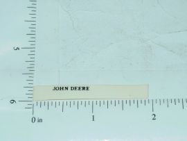 John Deere 5/8" Black Block Letter Sticker 1:64