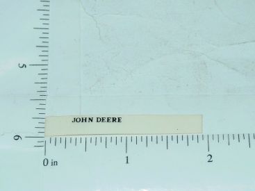 John Deere 5/8" Black Block Letter Sticker 1:64 Main Image