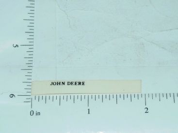 John Deere 5/8" Black Block Letter Sticker 1:64 Main Image John Deere 5/8" Black Block Letter Sticker 1:64 Main Image