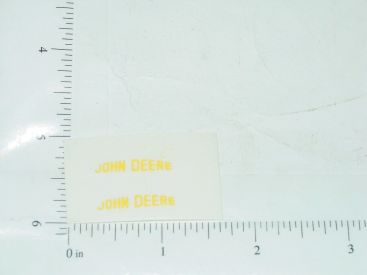 John Deere Yellow Rear Axle Sticker Pair for GP & A Main Image