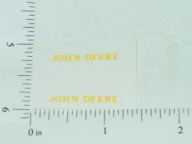 John Deere Name Yellow Sticker Pair