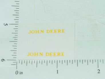 John Deere Name Yellow Sticker Pair Main Image John Deere Name Yellow Sticker Pair Main Image