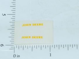 John Deere Yellow Name Stickers