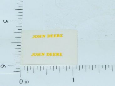 John Deere Yellow Name Stickers Main Image