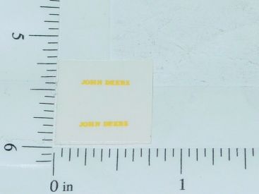 Pair John Deere 1:64 Yellow Name Stickers Main Image