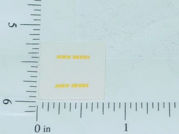 Pair John Deere 1:64 Yellow Name Stickers Main Image Pair John Deere 1:64 Yellow Name Stickers Main Image