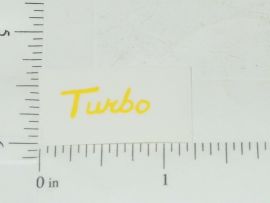 John Deere Turbo Yellow Sticker