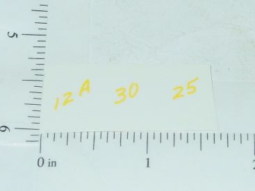 John Deere 12A 30 25 Combine Yellow Sticker Set Main Image John Deere 12A 30 25 Combine Yellow Sticker Set Main Image