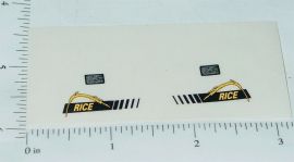 John Deere Rice Combine Replacement Sticker Pair