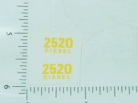 Pair John Deere 2520 Diesel Model Number Stickers