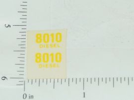 John Deere 8010 Diesel Model Number Sticker Pair