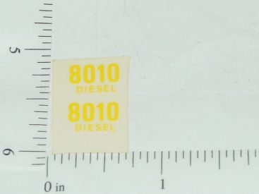 John Deere 8010 Diesel Model Number Sticker Pair Main Image