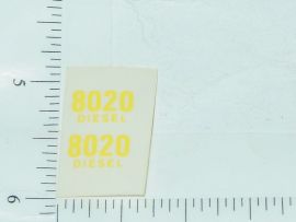 John Deere 8020 Diesel Model Number Sticker Pair