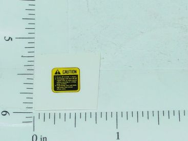 John Deere Yellow/Black Caution Sticker Main Image John Deere Yellow/Black Caution Sticker Main Image