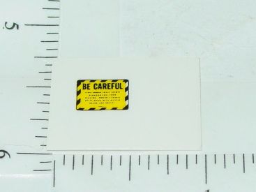 John Deere Yellow & Black Be Careful Sticker Main Image John Deere Yellow & Black Be Careful Sticker Main Image