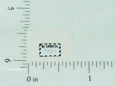John Deere White & Black Be Careful Sticker Main Image John Deere White & Black Be Careful Sticker Main Image