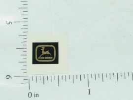 John Deere Black & Silver Two Legged Deer Sticker