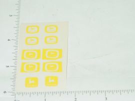 John Deere Yellow Logo Sticker Set