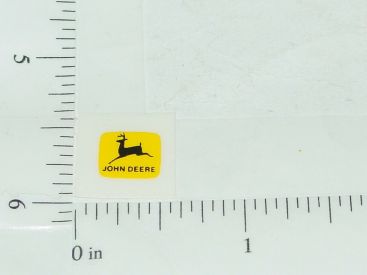 John Deere Black on Yellow Two Legged Deer Sticker Main Image