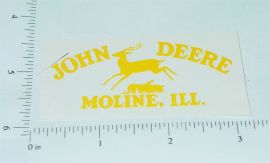 John Deere Yellow Pre-1936 Jumping Deere Logo Sticker