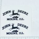 John Deere Black Four Legged Jumping Deere Logo Sticker Pair Main Image