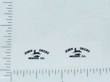 John Deere Black Four Legged Jumping Deere Logo Sticker Pair Main Image John Deere Black Four Legged Jumping Deere Logo Sticker Pair Main Image