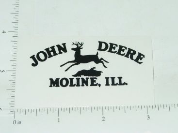 John Deere Black Four Legged Jumping Deere Logo Sticker Main Image John Deere Black Four Legged Jumping Deere Logo Sticker Main Image