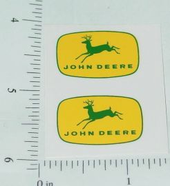 John Deere 1" Yellow/Green 4 Legged Deer Logo Sticker Pair