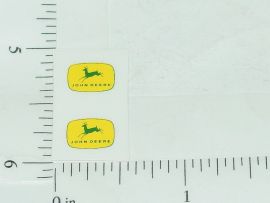 John Deere Green & Yellow Four Legged Deer Logo Sticker Pair
