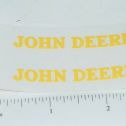 Pair John Deere Yellow 2.25" Text Stickers Main Image