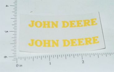 Pair John Deere Yellow 2.25" Text Stickers Main Image Pair John Deere Yellow 2.25" Text Stickers Main Image