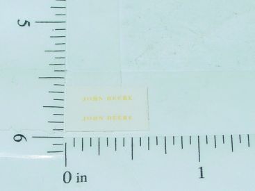 John Deere 3/8" Yellow Text Name Sticker Pair Main Image