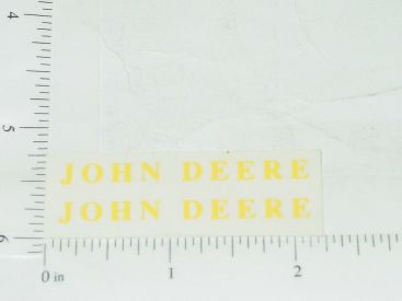 John Deere Yellow Text Name Sticker Pair Main Image John Deere Yellow Text Name Sticker Pair Main Image